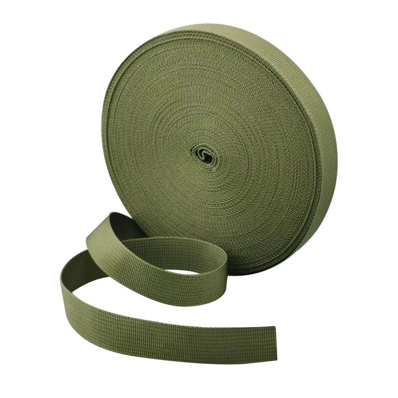HanyHere 1 Roll 65.6 Feet Tree Tie for Plant Support Garden Strap 1 Inch Width Staking and Guying Material 1,800 Lbs Strength (Army Green) - Image 1